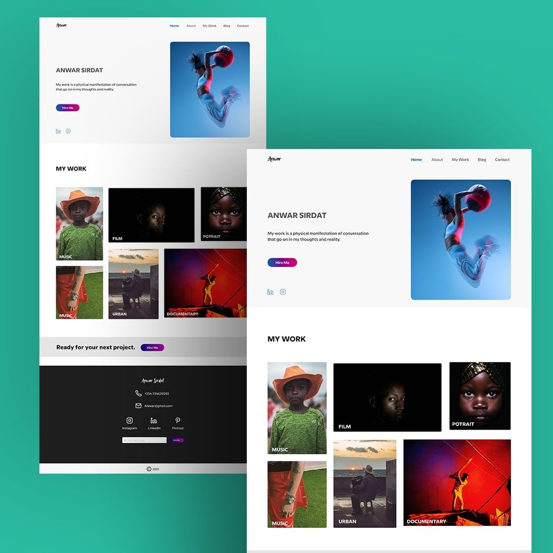 Portfolio Web App Example Portfolio